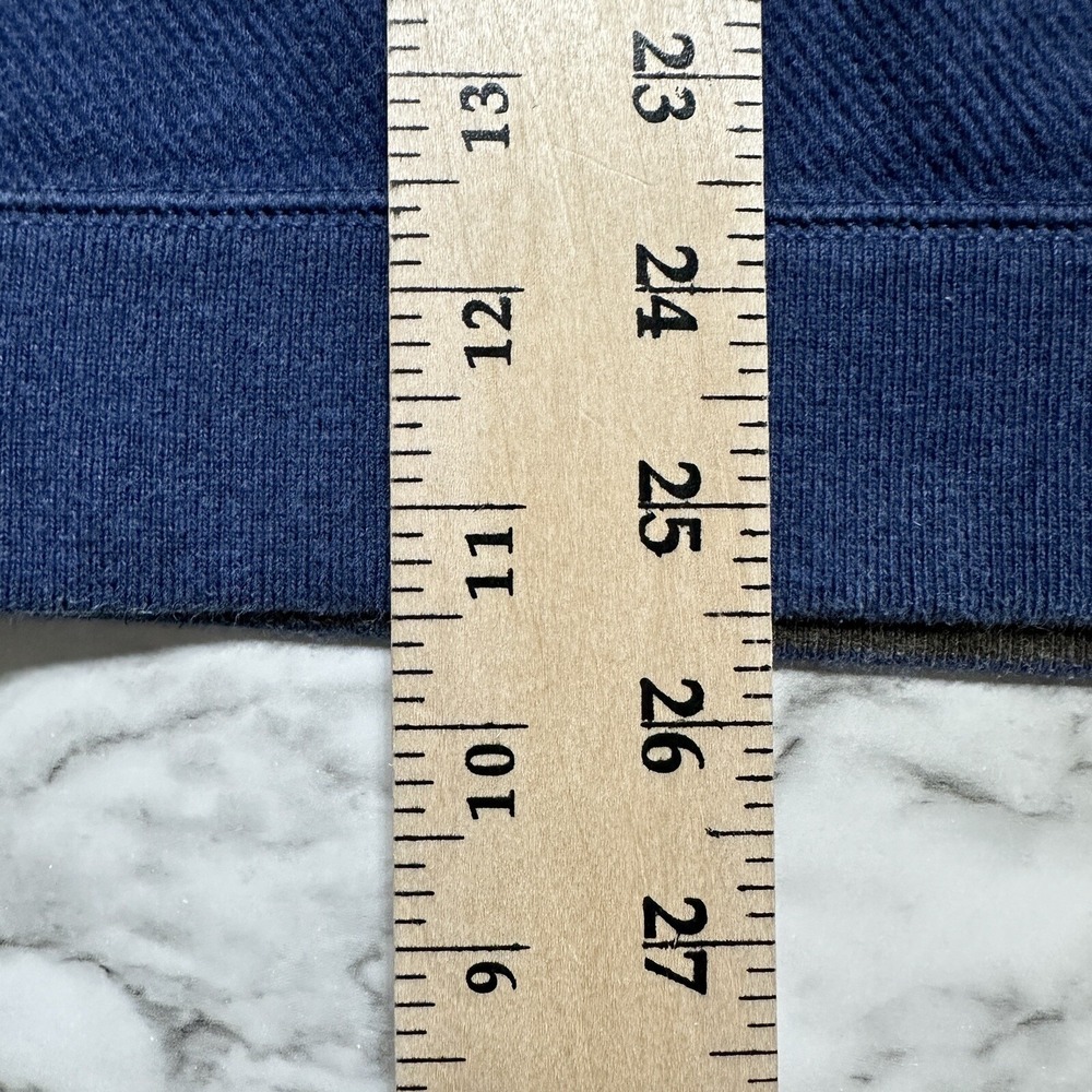 Tommy Bahama Men's Sweater L Blue Brown Long Sleeve 1/4 Zip Pullover Reversible - Picture 9 of 10